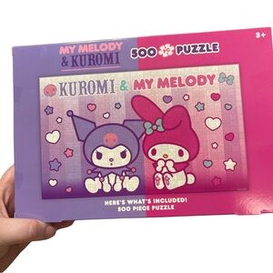 My Melody & Kuromi 500 Piece Puzzle - Purple and Pink
